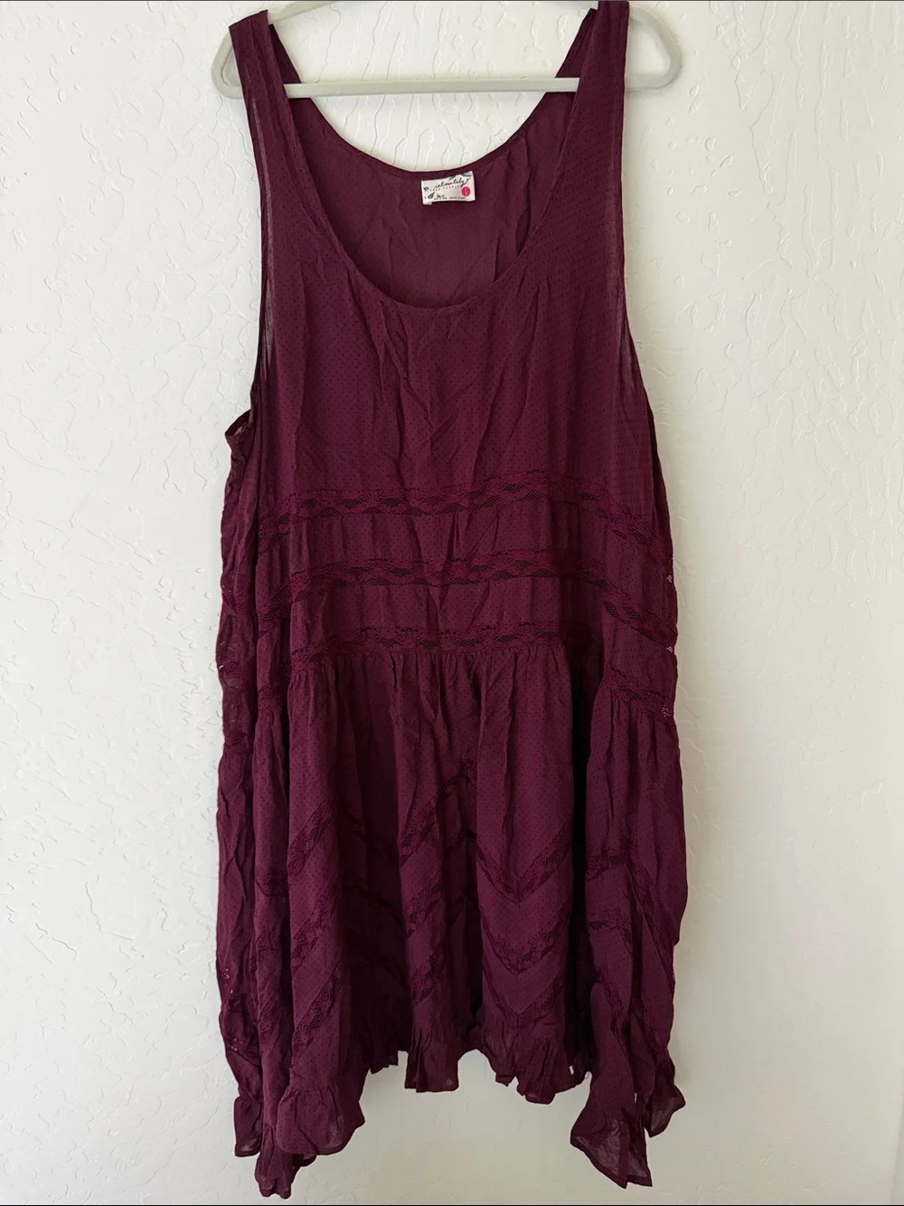 💜 Free People Intimately Plum Dress - Large
